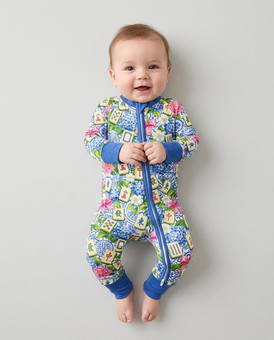 Mahjong in Bloom Bamboo Convertible Zippy