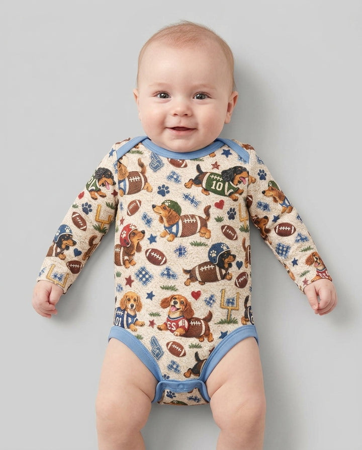 Football Doxie Squad Bamboo Bodysuit