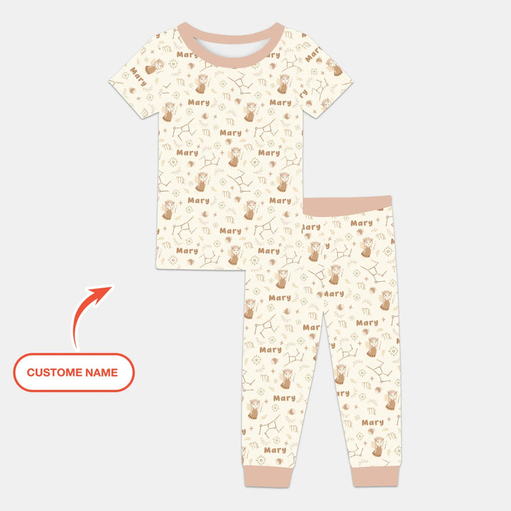 Zweiteiliges, kurzärmliges Pyjama-Set mit Marienkäfern