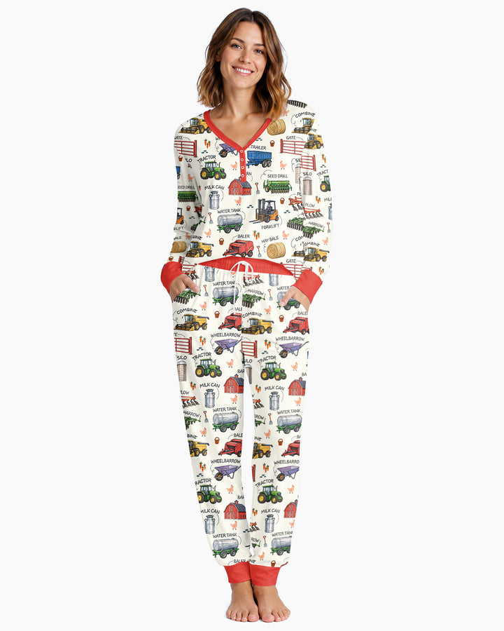 Little Farmer Bamboo Women Pajama Set