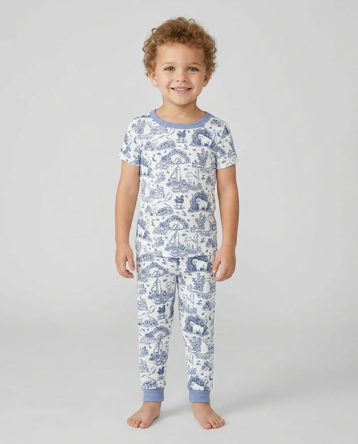 Zweiteiliges, kurzärmliges Pyjama-Set mit Marienkäfern