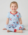 250 Summers Strong Matching Family Bamboo Two Piece Short Sleeve Pajama Set