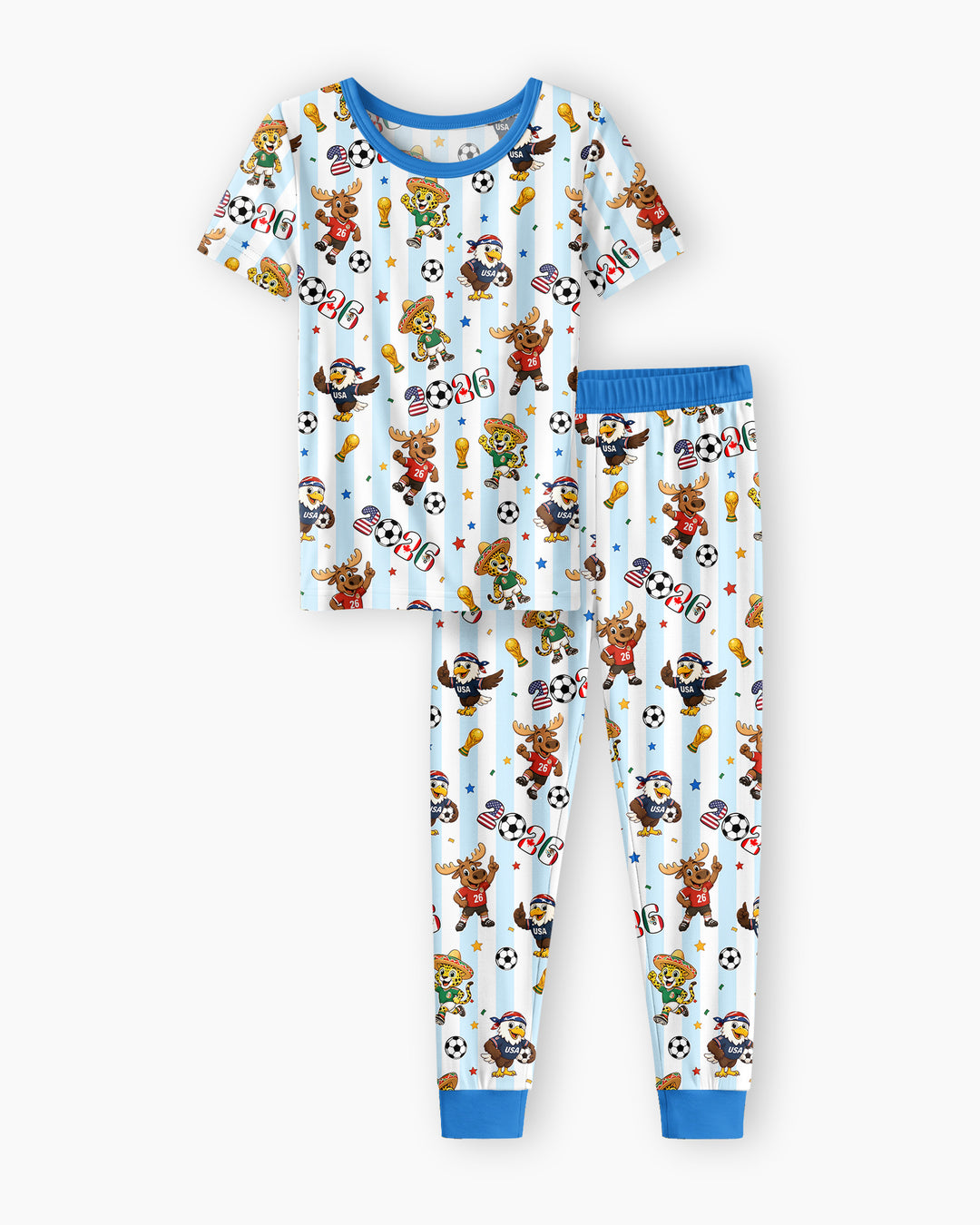 Zweiteiliges, kurzärmliges Pyjama-Set mit Marienkäfern