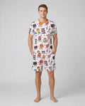Basketball God Says I Am Bamboo Men Short Sleeve Short Pajama Set