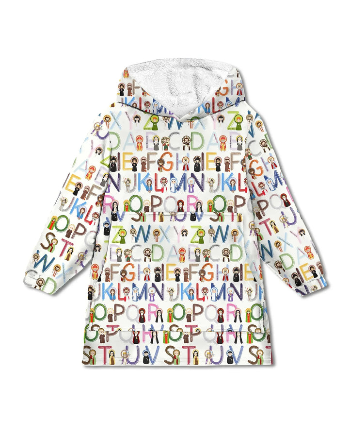 Saint ABCs Wearable Bamboo Blanket Hoodie
