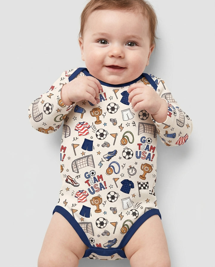 Gerippte Babykleidung mit individuellem Foto - Weich &amp; Skizzenhaft