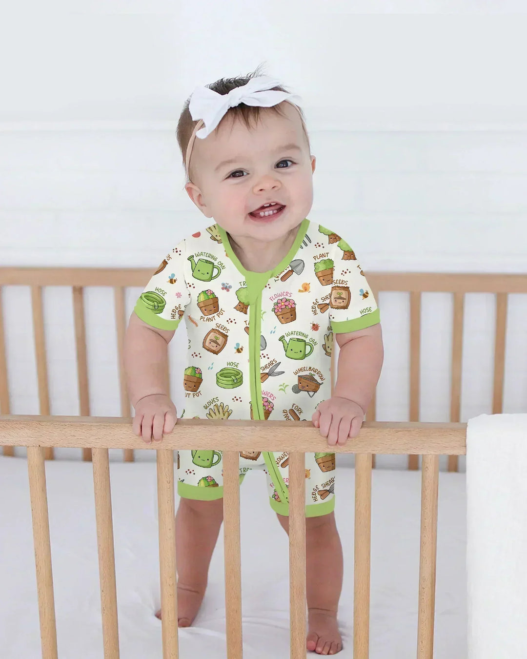 Kawaii Garden Crew Bamboo Shorty Zippy