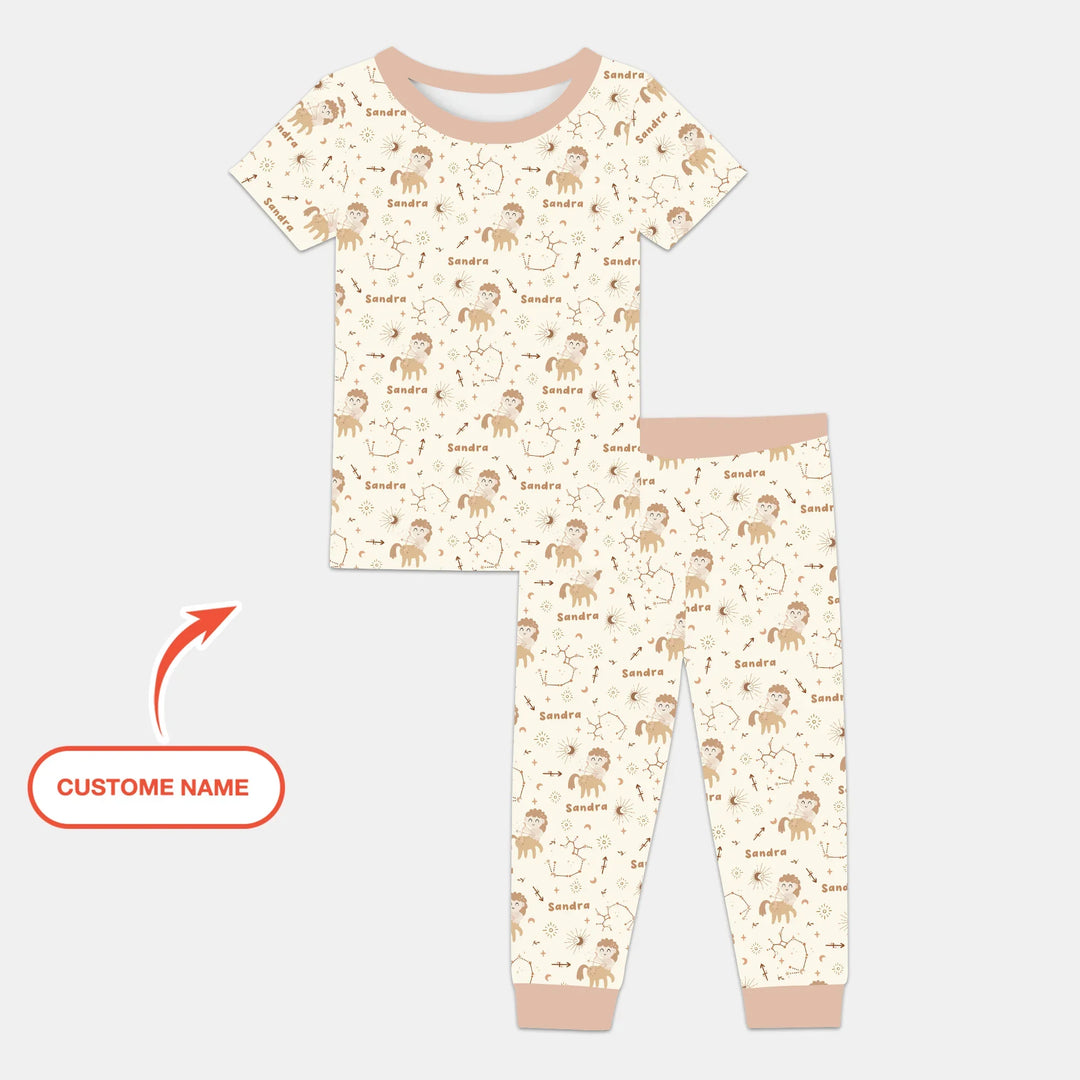 Zweiteiliges, kurzärmliges Pyjama-Set mit Marienkäfern