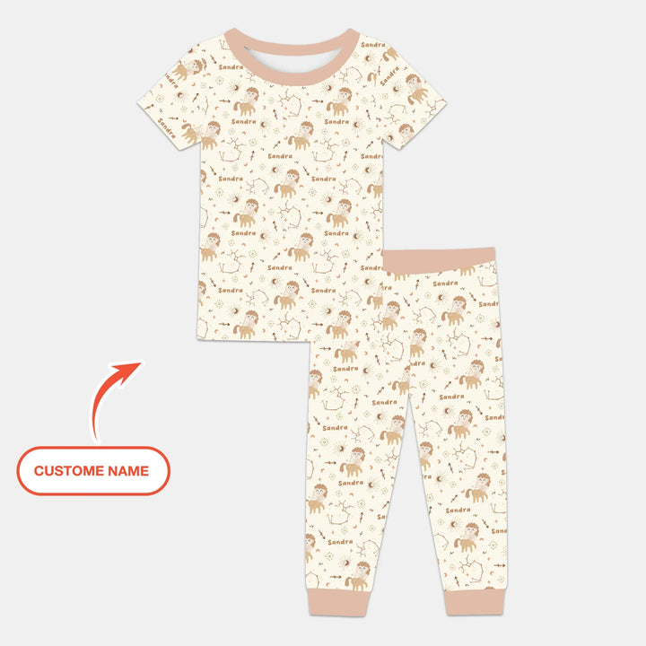 Zweiteiliges, kurzärmliges Pyjama-Set mit Marienkäfern