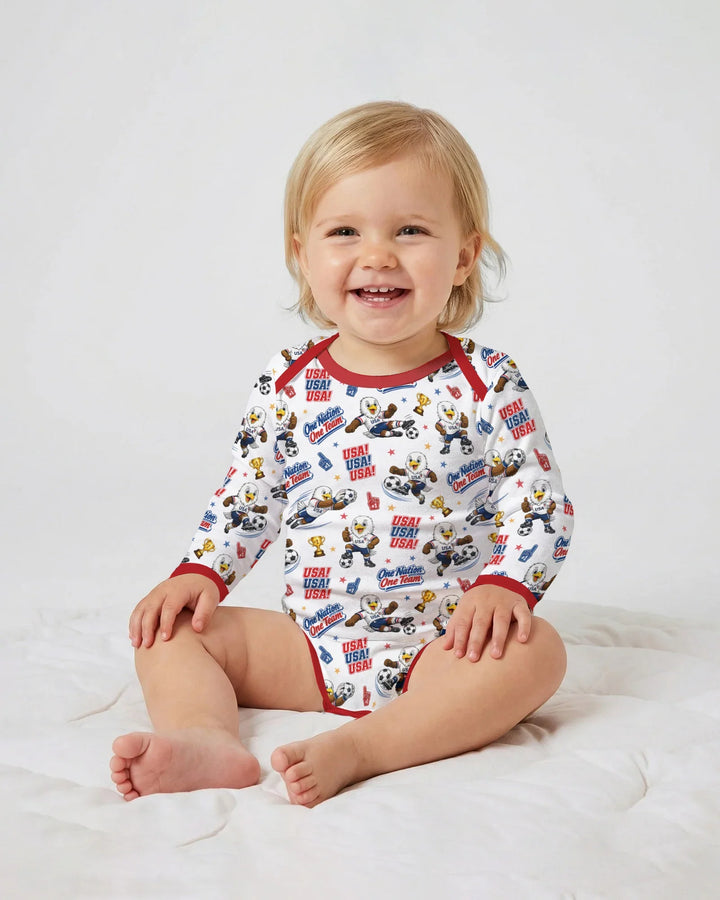 Gerippte Babykleidung mit individuellem Foto - Weich &amp; Skizzenhaft
