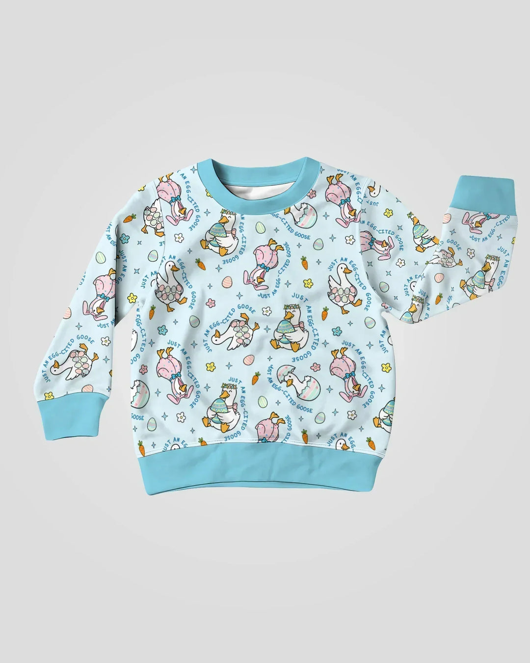 Oster-Gans-Bambus-Rundhals-Sweatshirt