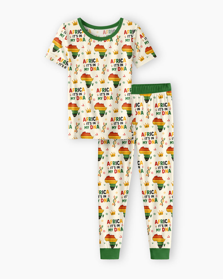 Zweiteiliges, kurzärmliges Pyjama-Set mit Marienkäfern