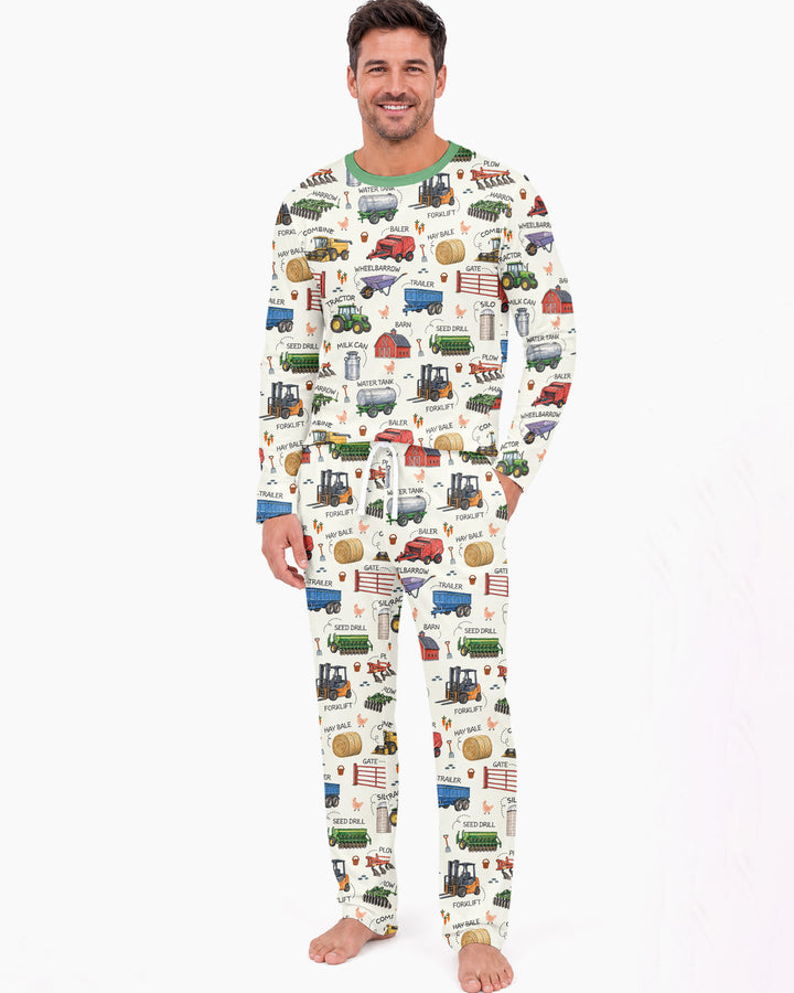 Little Farmer Bamboo Men's Pajama Set