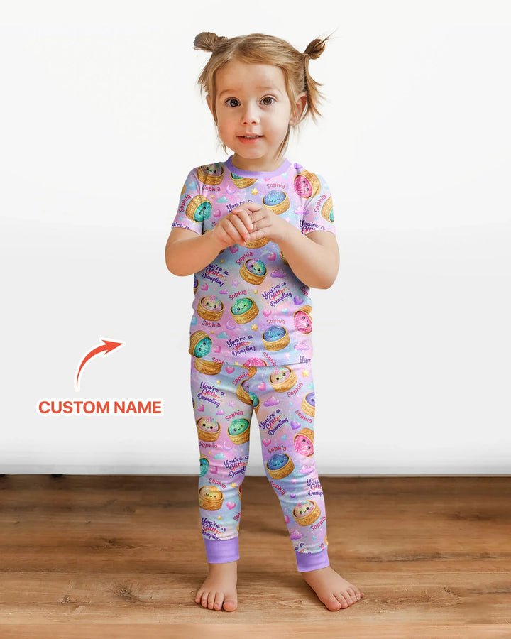 Zweiteiliges, kurzärmliges Pyjama-Set mit Marienkäfern