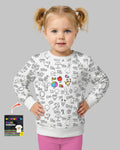 All Colorable Alphabet Bambus-Rundhals-Sweatshirt
