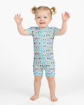 Floral Skull Bamboo Shorty Zippy