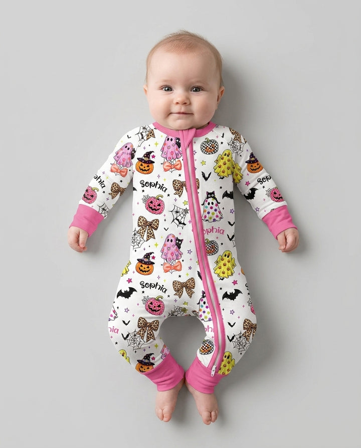 Custom Name Coquette Summerween Bamboo Convertible Zippy