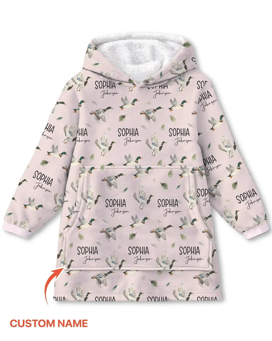 Personalisierbarer Stockenten-Bambus-Deckenhoodie