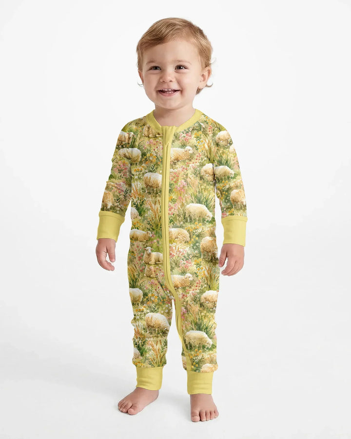 Gerippte Babykleidung mit individuellem Foto - Weich &amp; Skizzenhaft