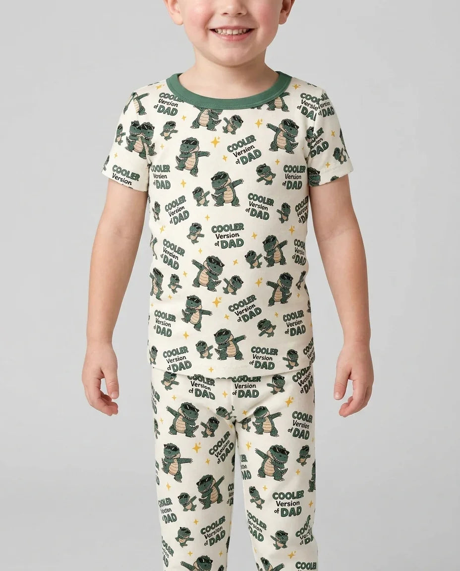 Zweiteiliges, kurzärmliges Pyjama-Set mit Marienkäfern