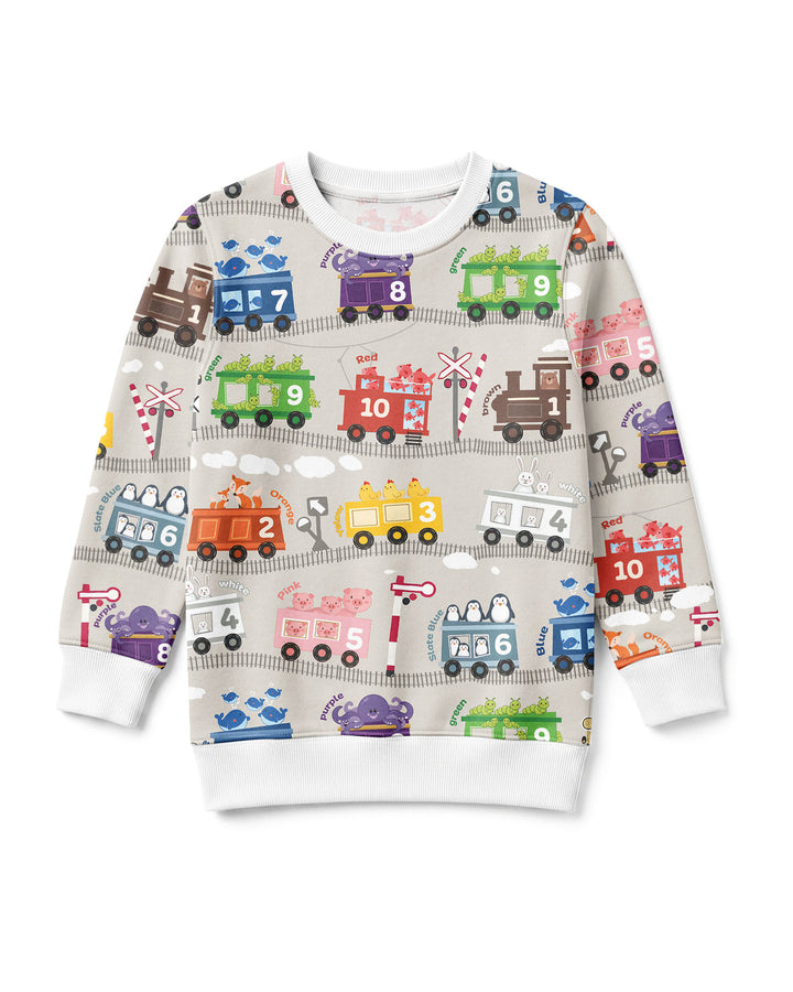 Sweatshirt mit Rundhalsausschnitt aus Bambusfaser
