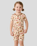 Template Zweiteiliges Pyjama-Set mit kurzen Ärmeln und Shorts