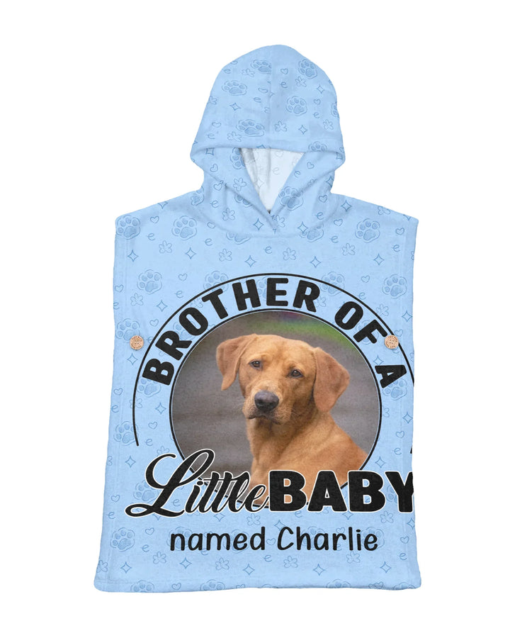 Individuelles Baby-Foto-Bambus-Schwimmponcho für die Hundefamilie