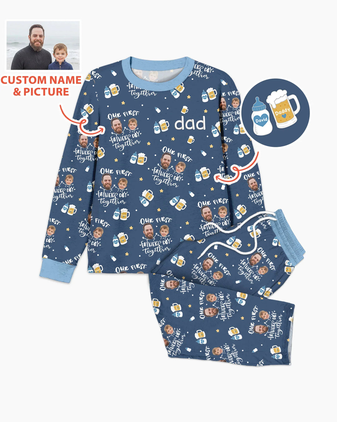 Vorlage Benutzerdefiniertes Herren-Pyjama-Set