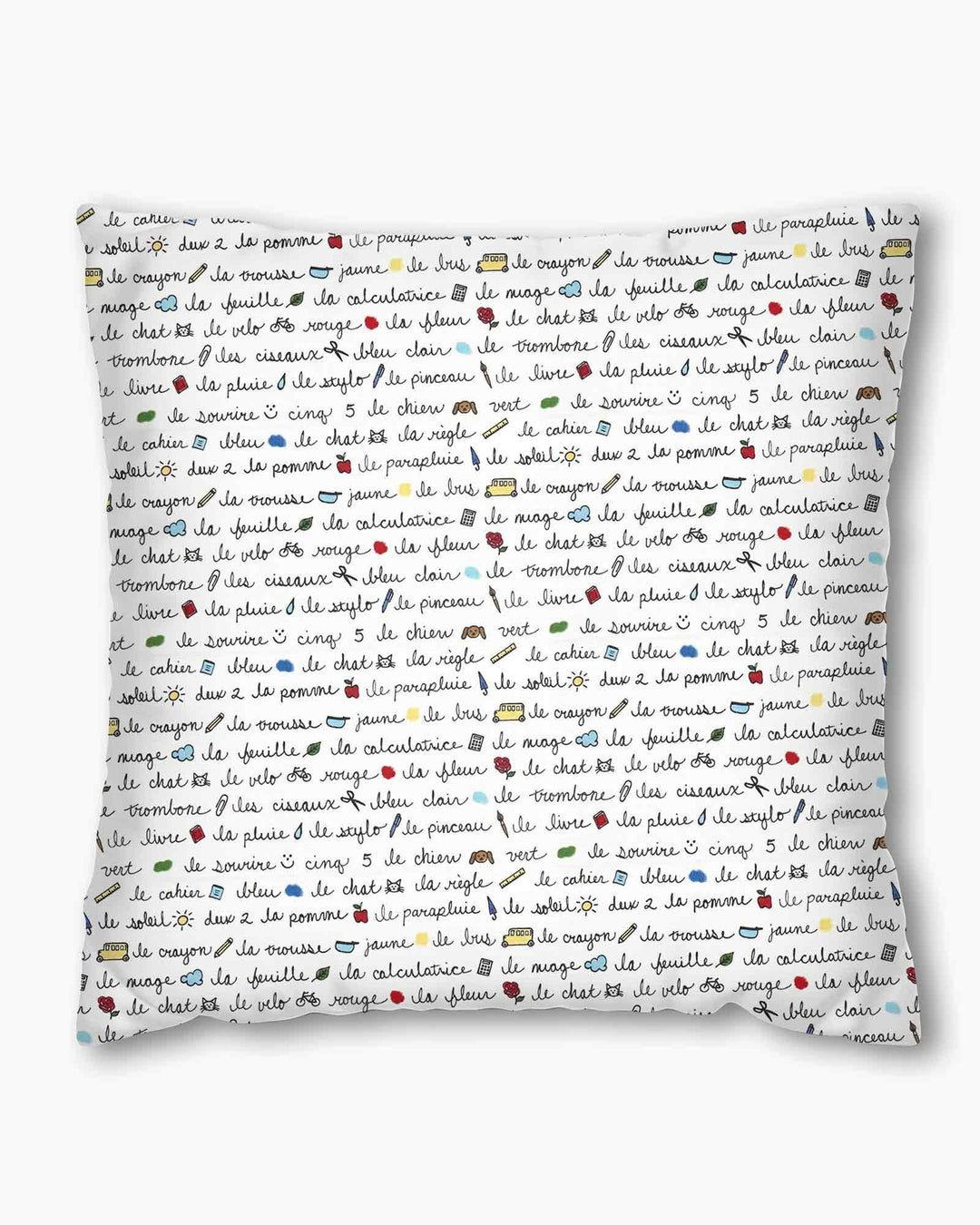 French Classroom Notes Bamboo Pillow Case