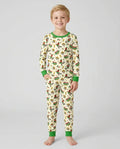 Cartoon World Soccer Vamos Mexico Family Matching Bamboo Two Piece Long Sleeve Pajama Set