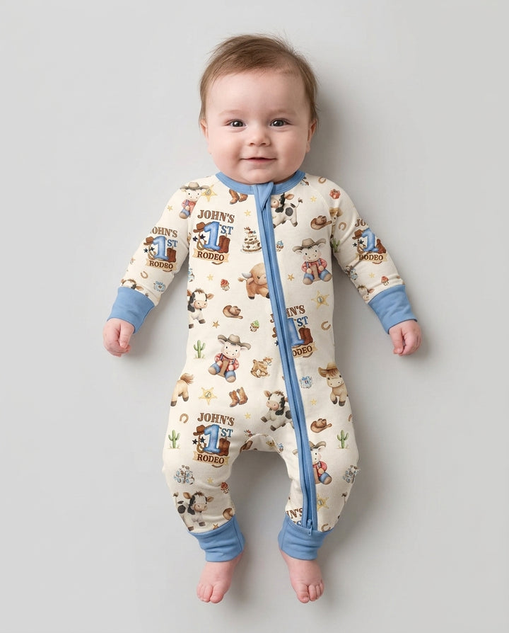 Gerippte Babykleidung mit individuellem Foto - Weich &amp; Skizzenhaft