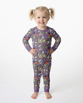 Halloween Monster Fun Bamboo Two Piece Long Sleeve Pajama Set