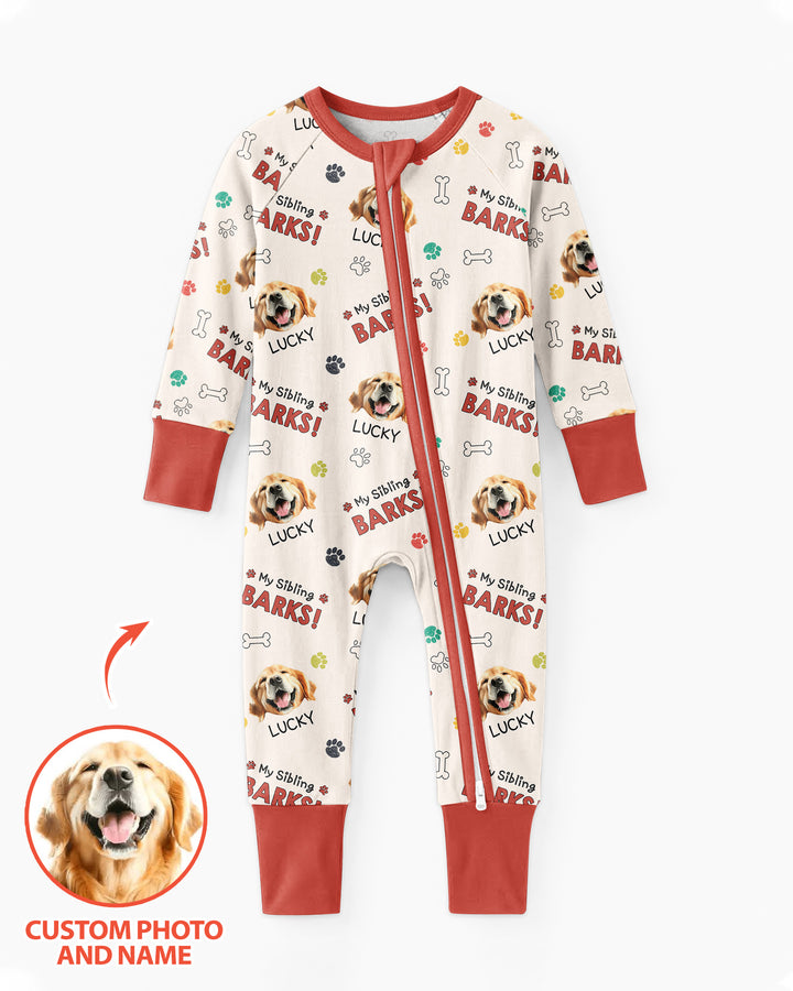 Raised With Paws - Custom Pet Photo And Name Bamboo Convertible Zippy
