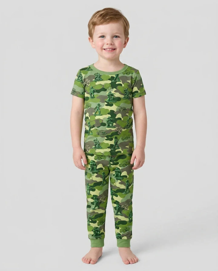 Zweiteiliges, kurzärmliges Pyjama-Set mit Marienkäfern