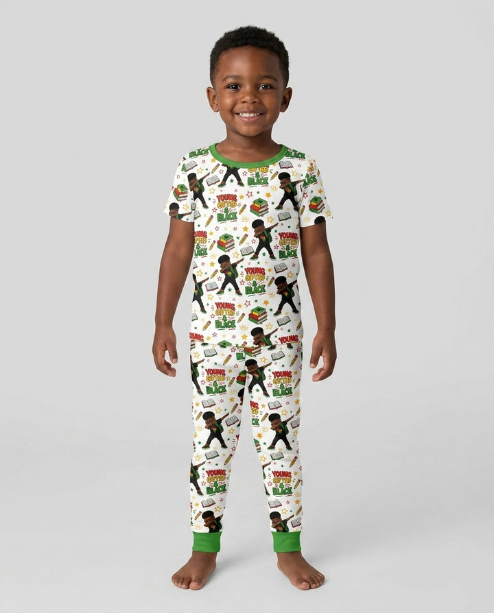 Zweiteiliges, kurzärmliges Pyjama-Set mit Marienkäfern