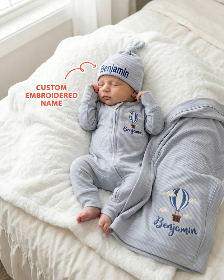 Gerippte Babykleidung mit individuellem Foto - Weich &amp; Skizzenhaft