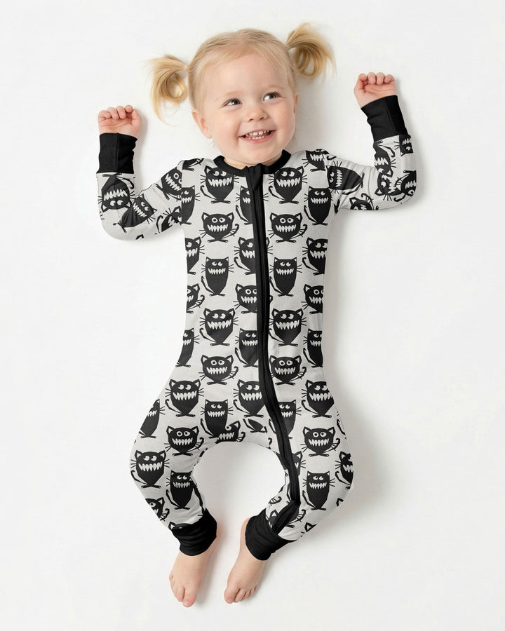 Halloween Monster Cats Bamboo Convertible Zippy