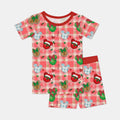 Template Zweiteiliges Pyjama-Set mit kurzen Ärmeln und Shorts