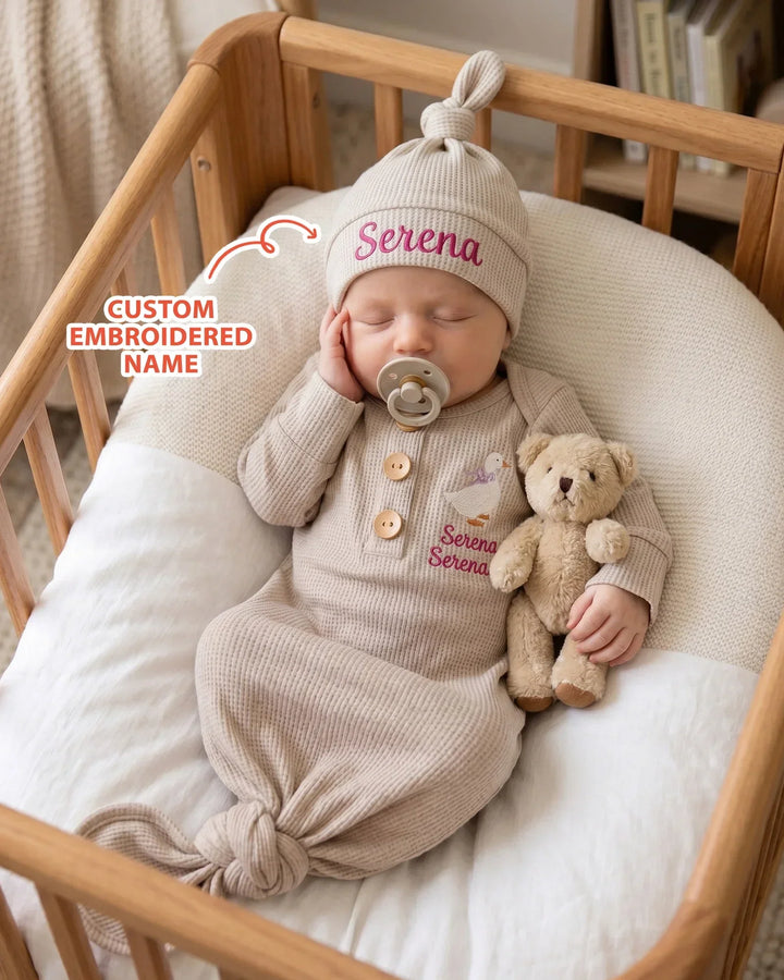 Gerippte Babykleidung mit individuellem Foto - Weich &amp; Skizzenhaft