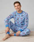 Stars and Stripes Fish Bamboo Men's Pajama Set