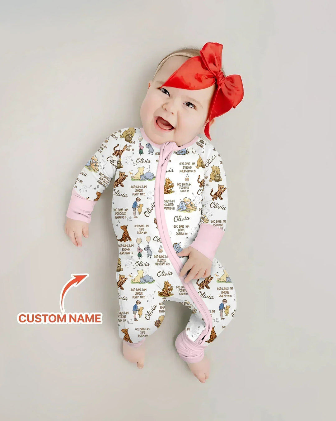 Custom Name God Says I Am Classic Bear Bamboo Convertible Zippy