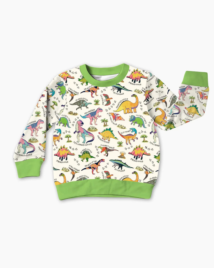 All The Dino Types Bamboo Crewneck Sweatshirt