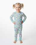 Floral Skull Bamboo Two Piece Long Sleeve Pajama Set