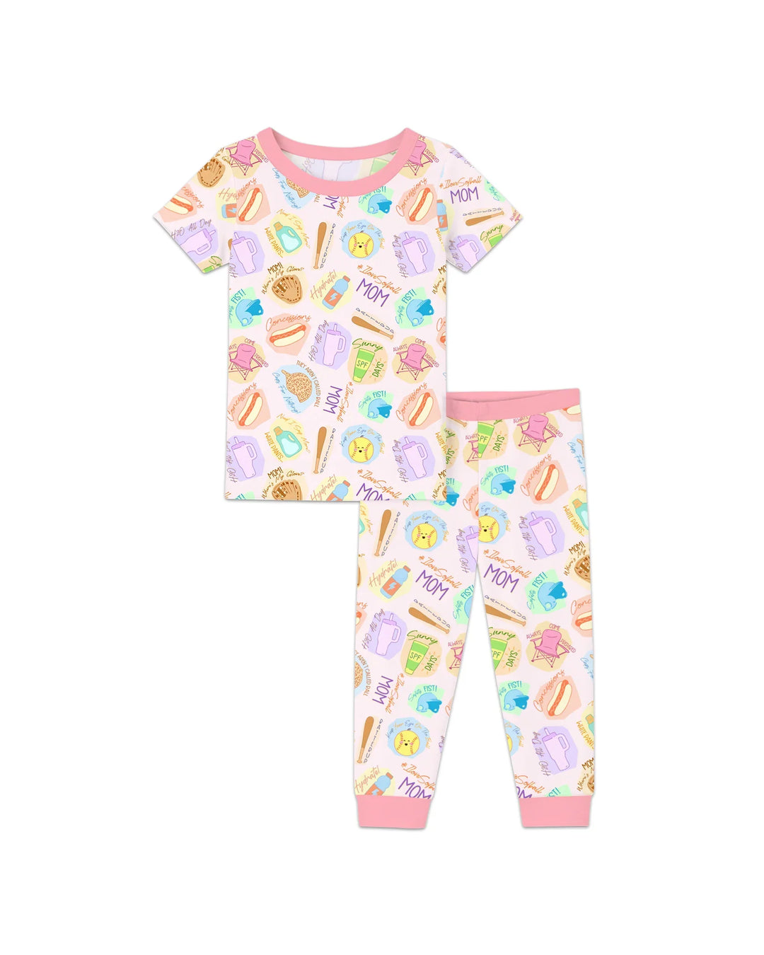 Zweiteiliges, kurzärmliges Pyjama-Set mit Marienkäfern