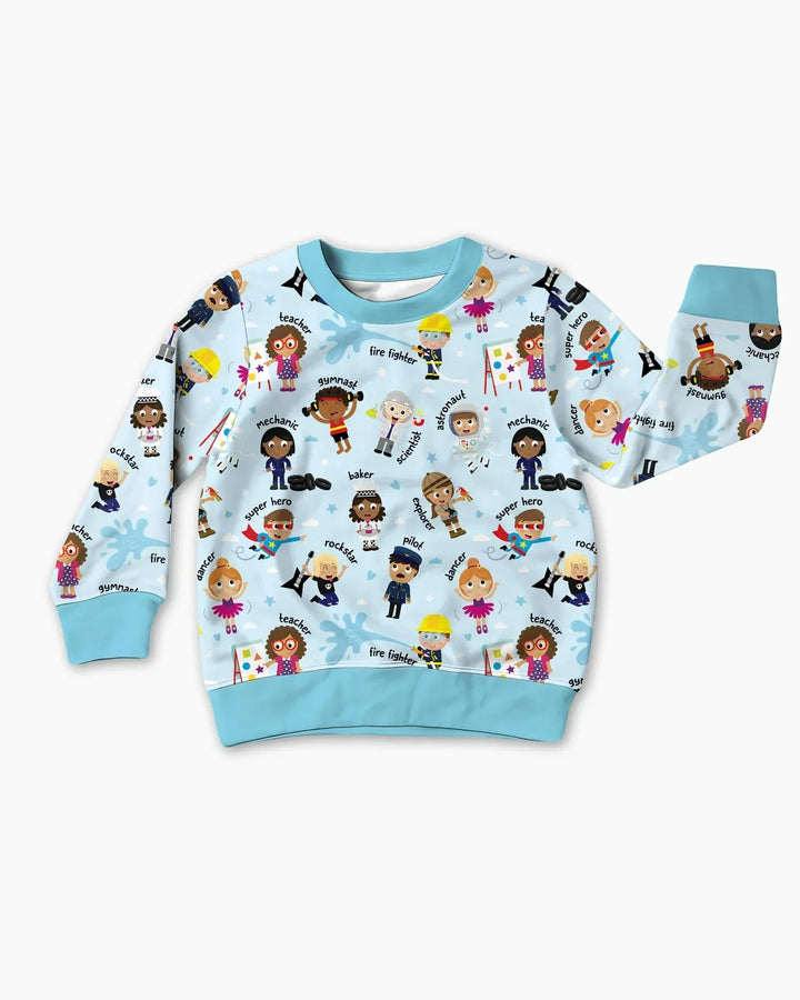 Sweatshirt mit Rundhalsausschnitt aus Bambusfaser