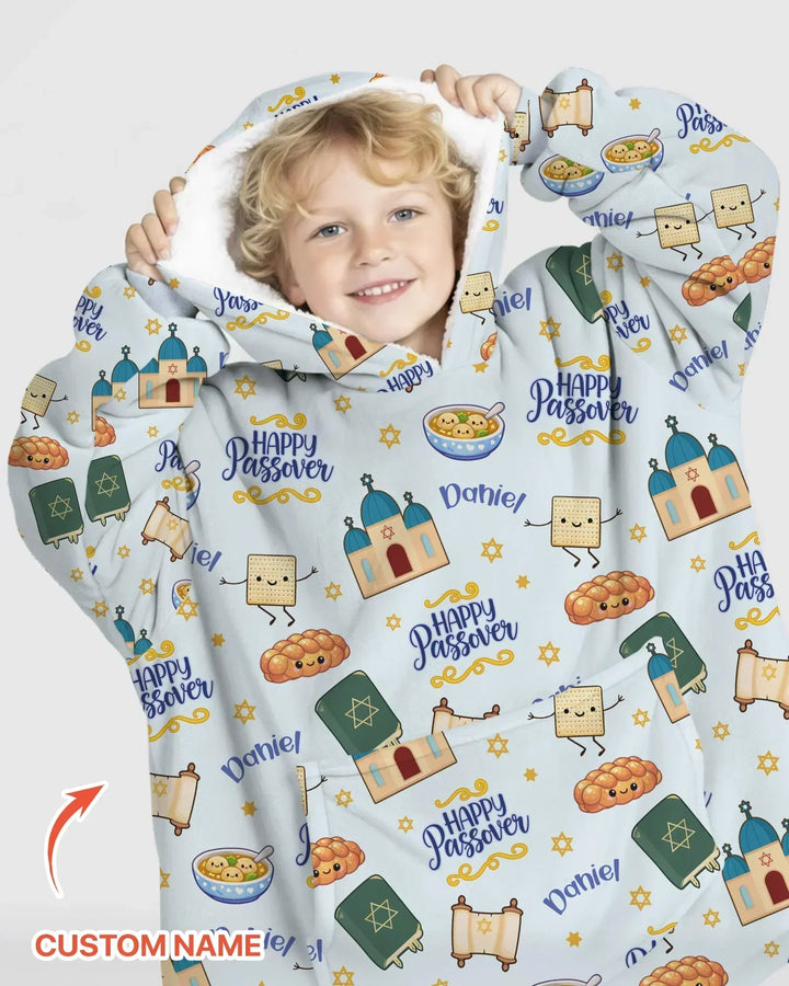 Personalisierbarer „Pesach Sameach“ Bambus-Deckenpullover