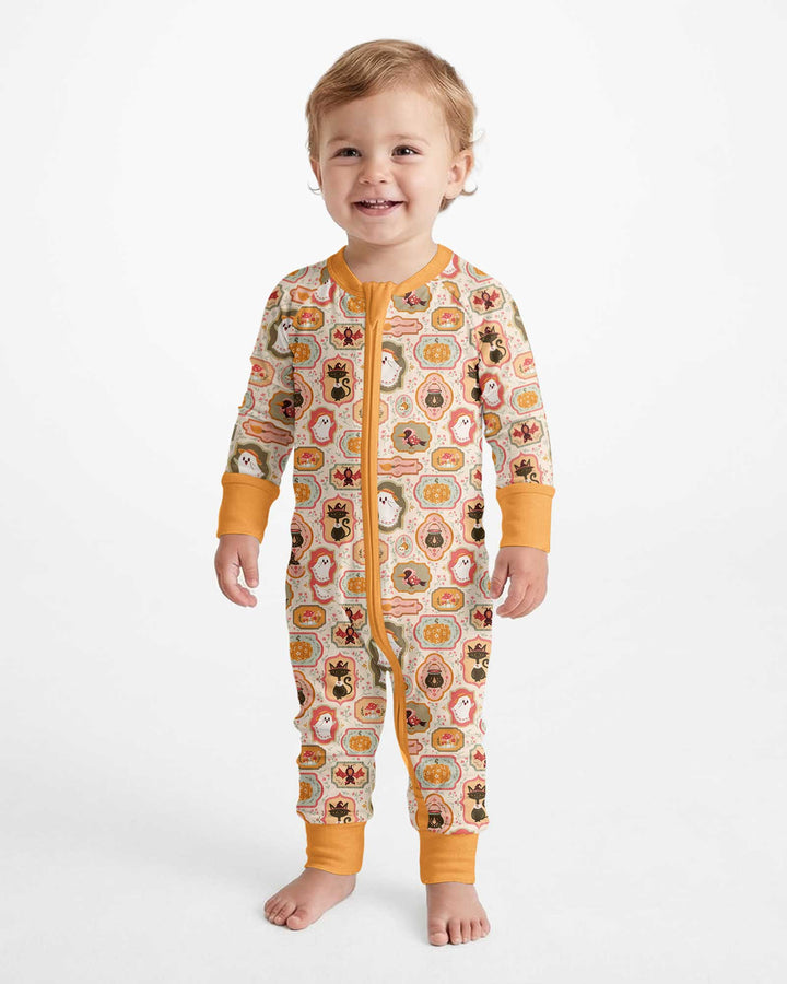 Cute Vintage Magical Cottage Style Halloween Bamboo Convertible Zippy