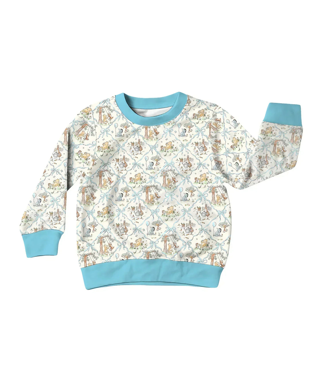 Spring Meadow Friends Bambus Rundhals-Sweatshirt