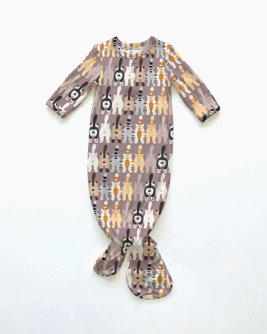 Kleid mit einfarbigem Knoten
