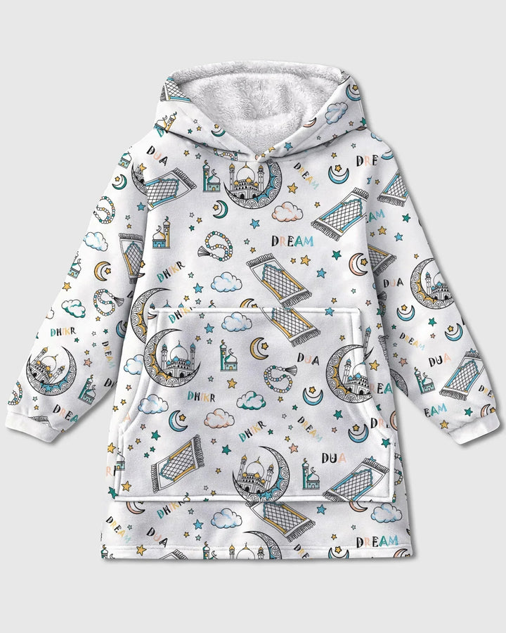 Dua, Dhikr, Traum Passender Familien-Deckenhoodie aus Bambus